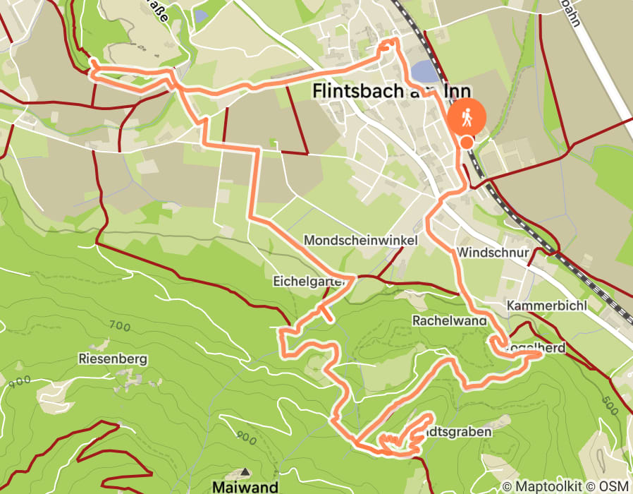 Karte der Tour
