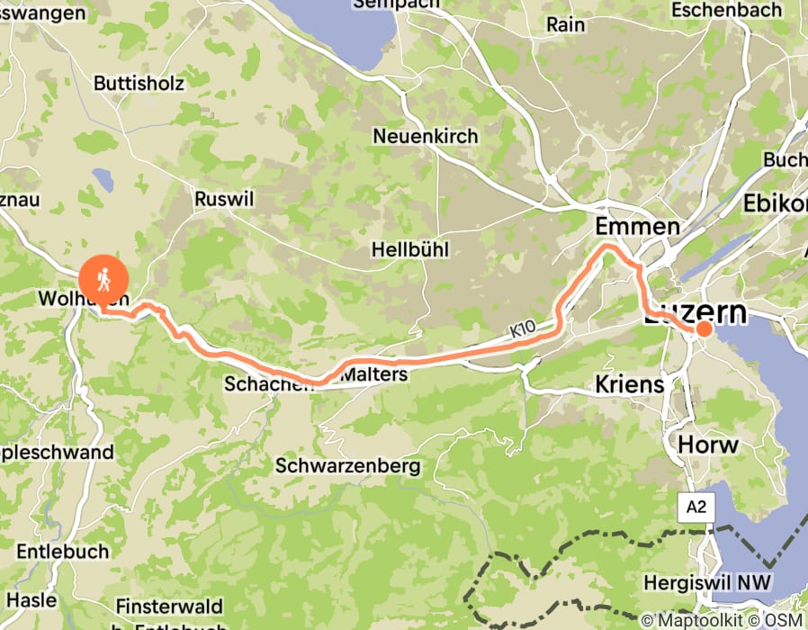Karte der Tour