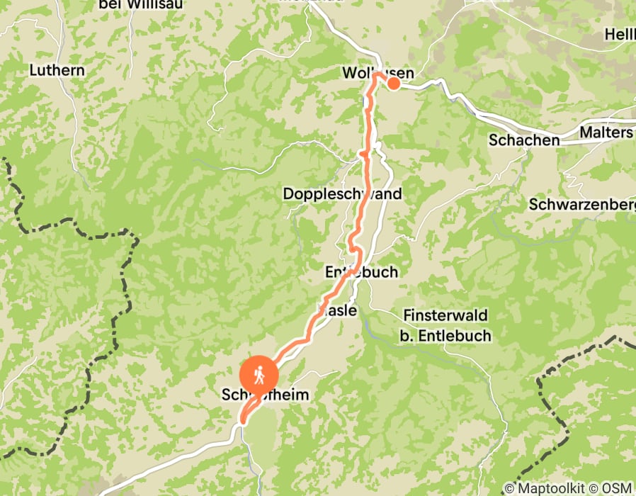 Karte der Tour