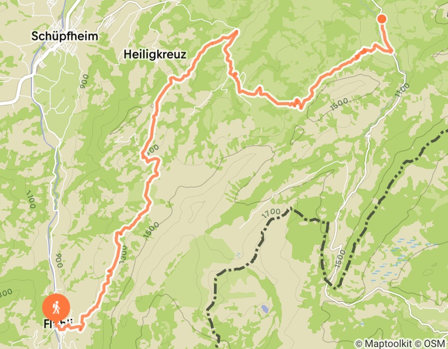 Karte der Tour