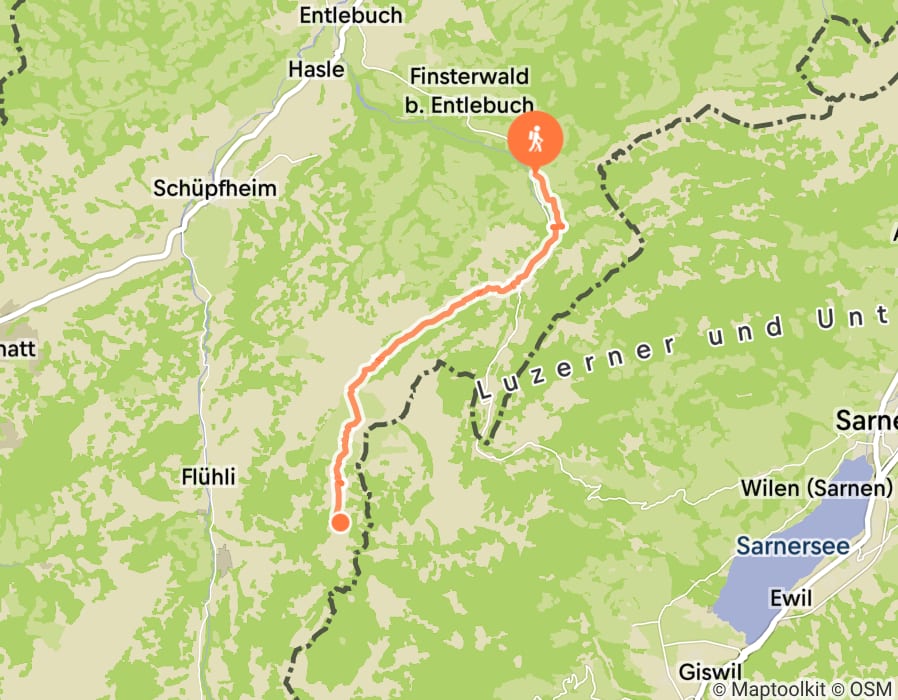 Karte der Tour