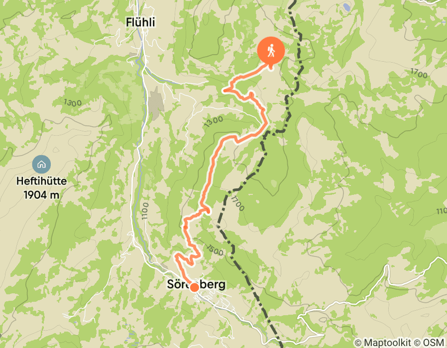 Karte der Tour