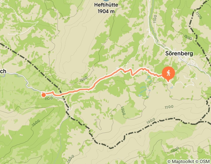 Karte der Tour