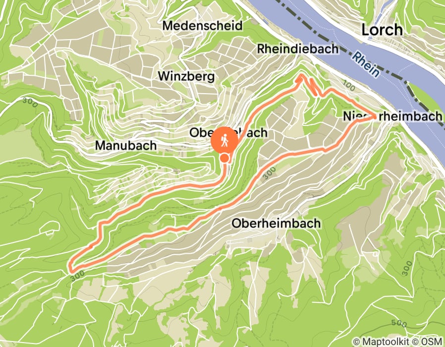 Karte der Tour