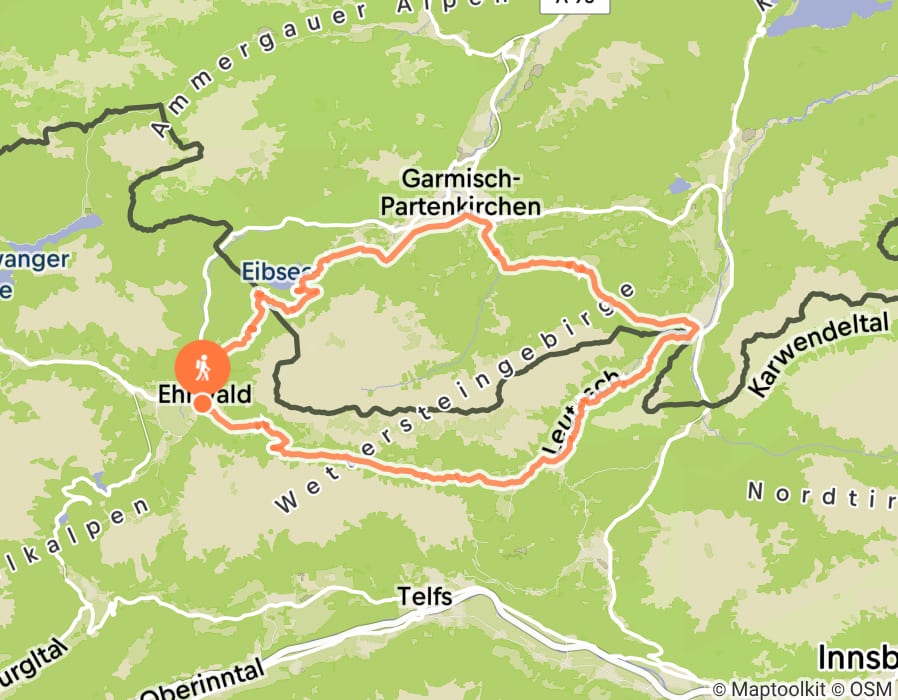 Karte der Tour