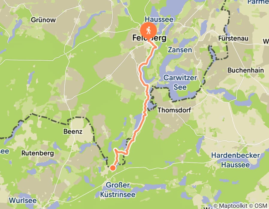 Karte der Tour