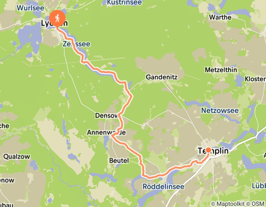 Karte der Tour