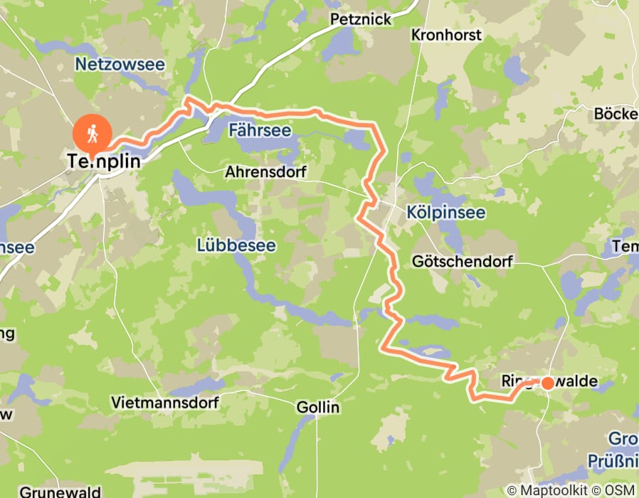 Karte der Tour