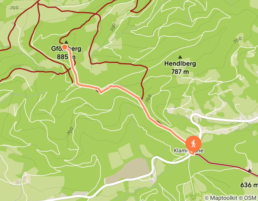 Karte der Tour