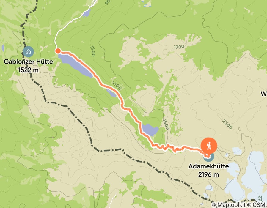 Karte der Tour