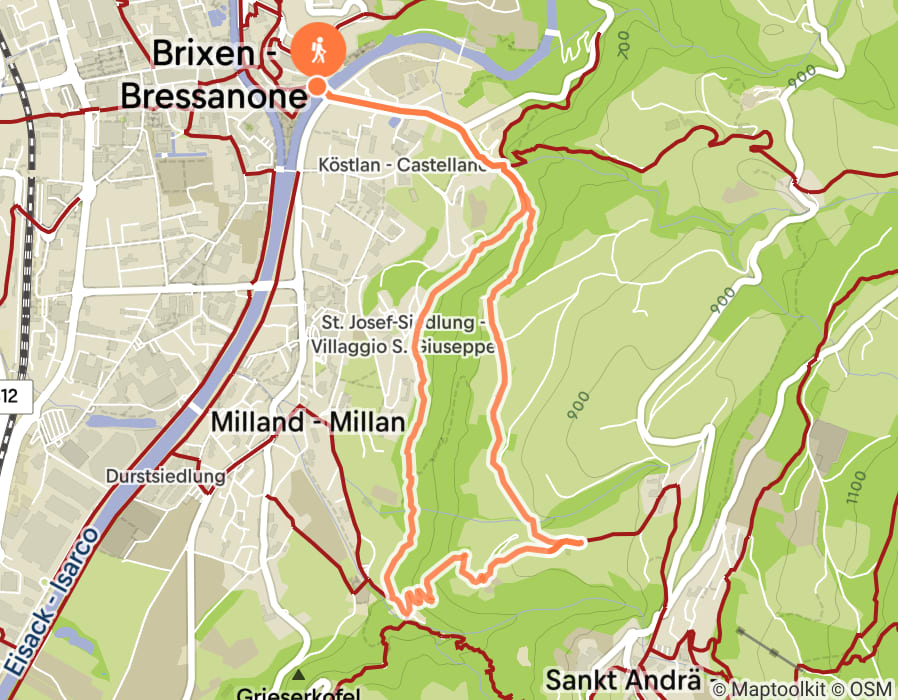 Karte der Tour