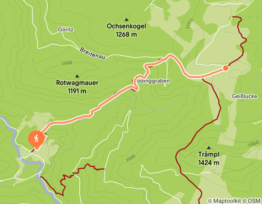 Karte der Tour