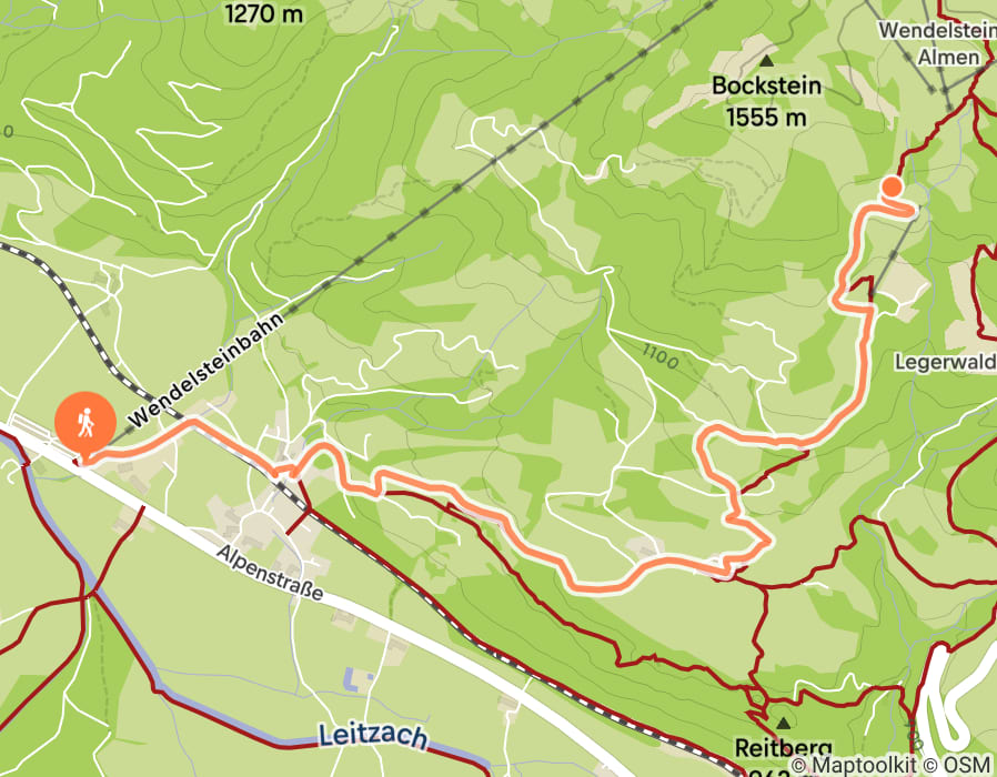 Karte der Tour