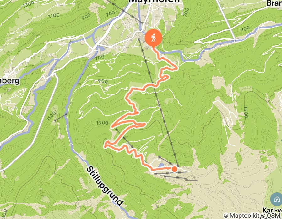 Karte der Tour