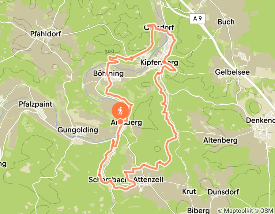 Karte der Tour