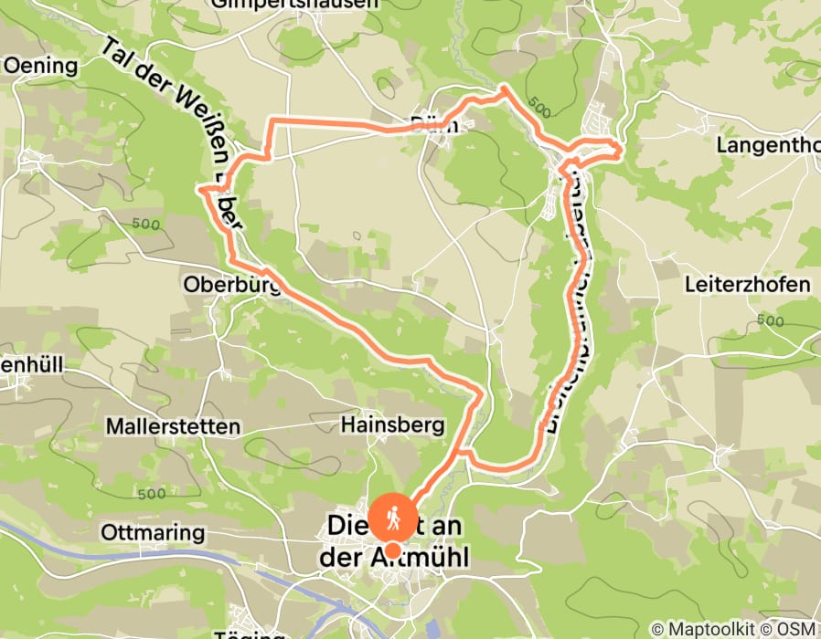 Karte der Tour