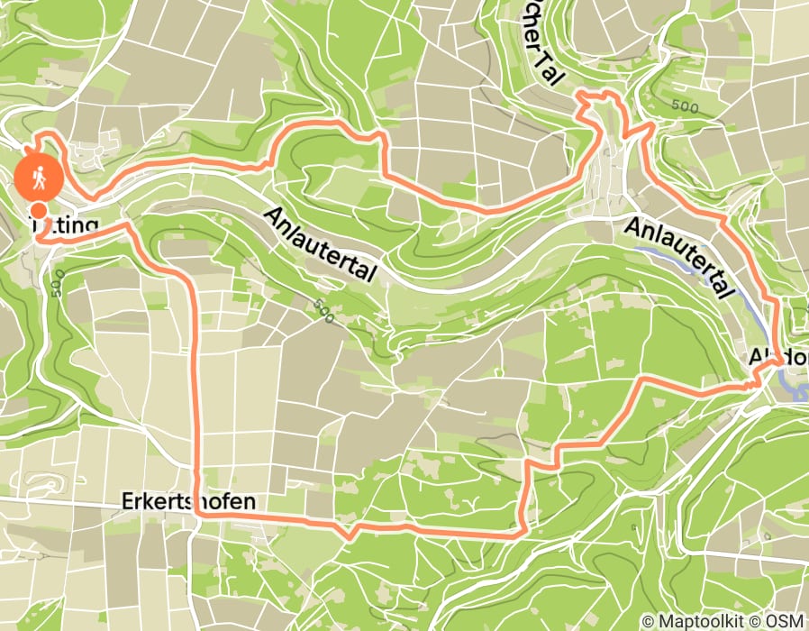 Karte der Tour