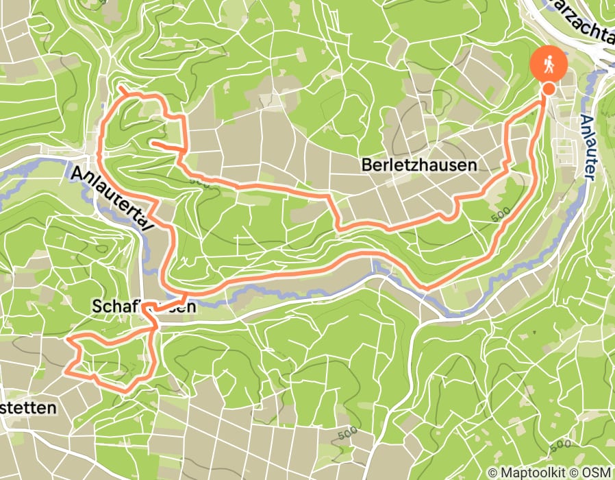 Karte der Tour