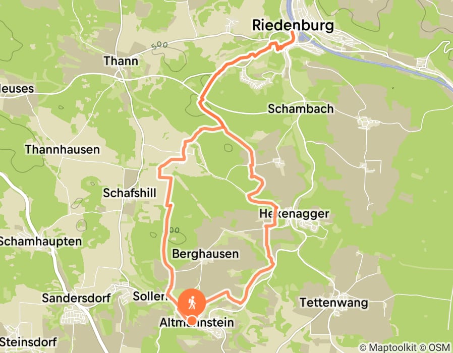 Karte der Tour