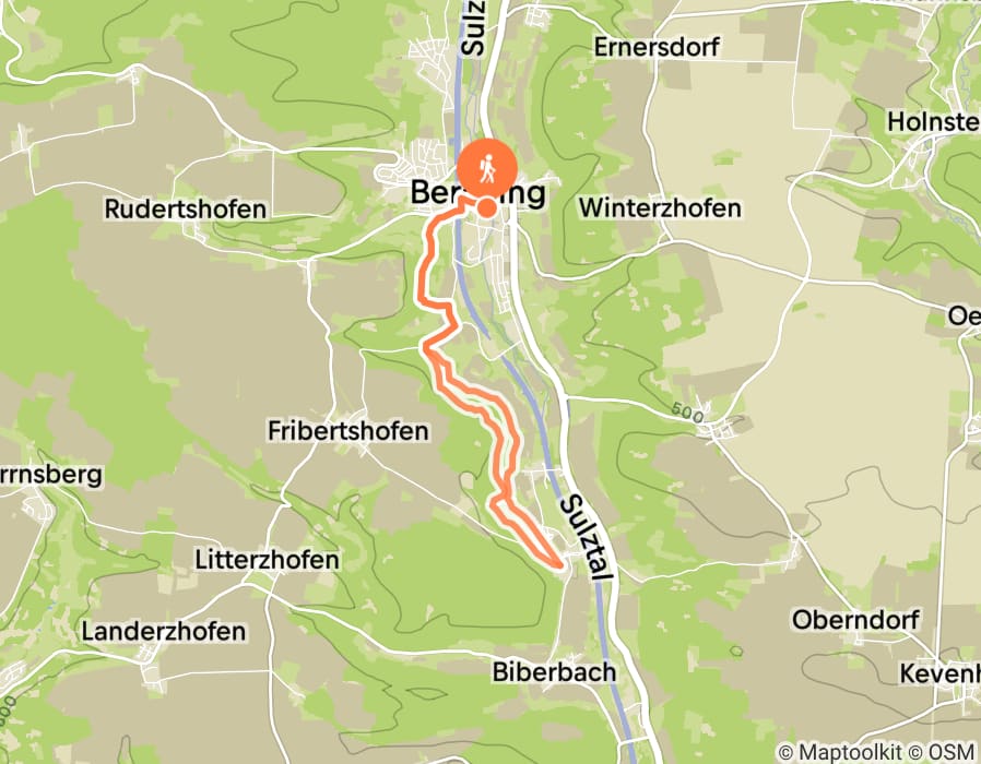Karte der Tour