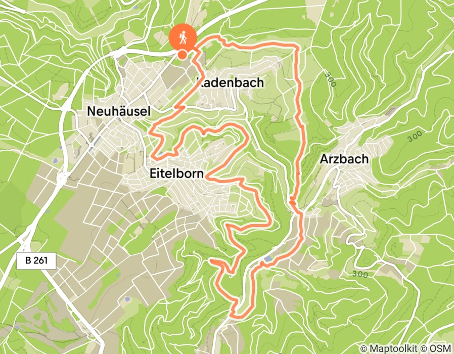 Karte der Tour