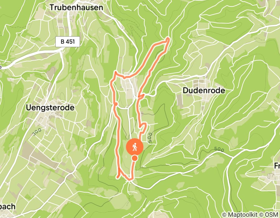 Karte der Tour
