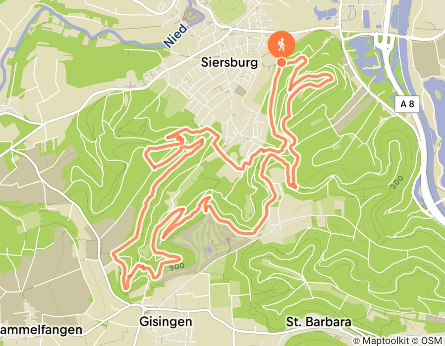 Karte der Tour