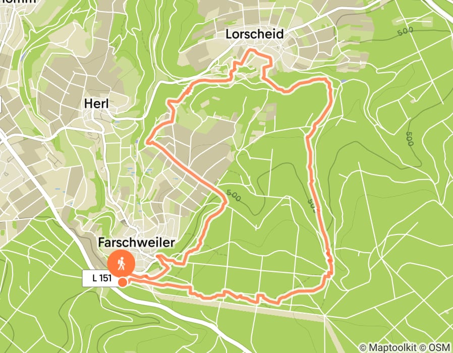 Karte der Tour