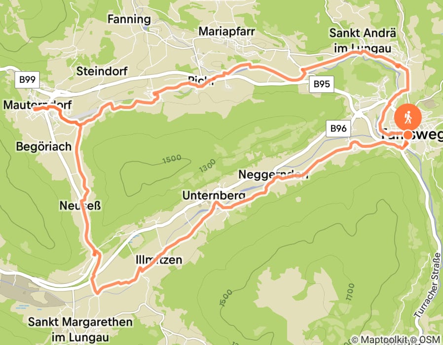 Karte der Tour