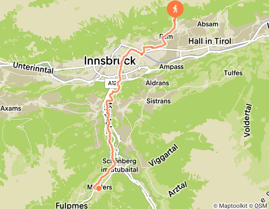 Karte der Tour