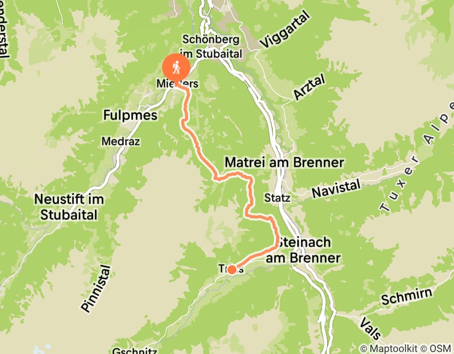 Karte der Tour