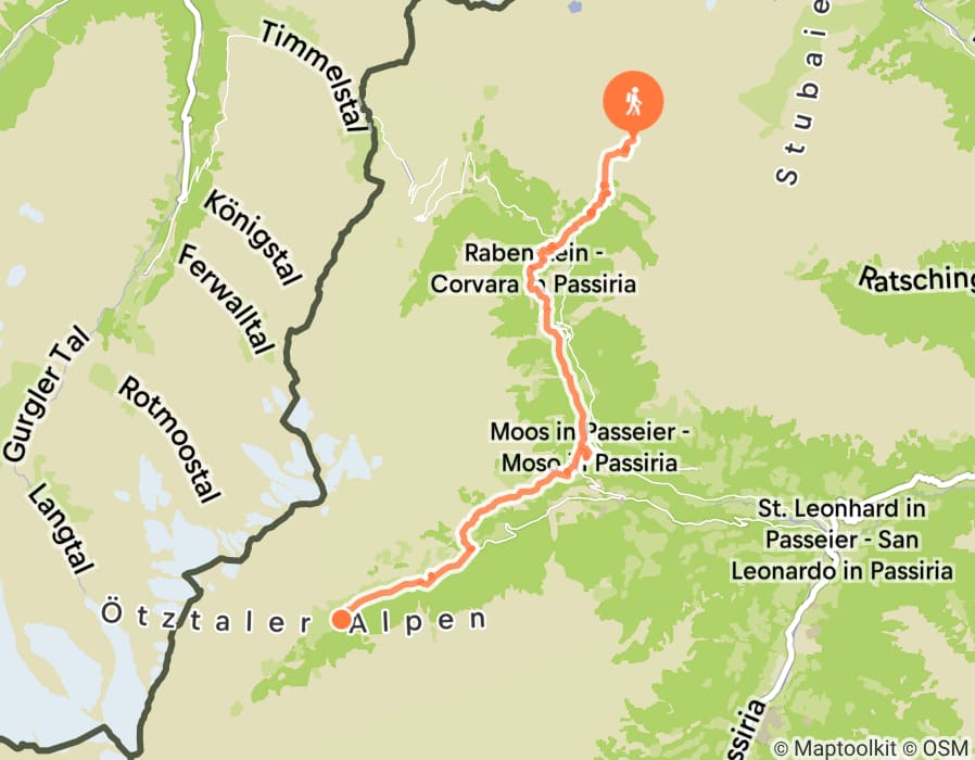 Karte der Tour