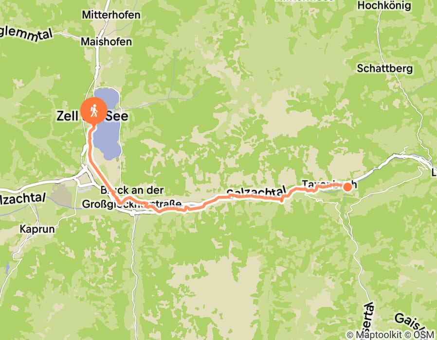 Karte der Tour