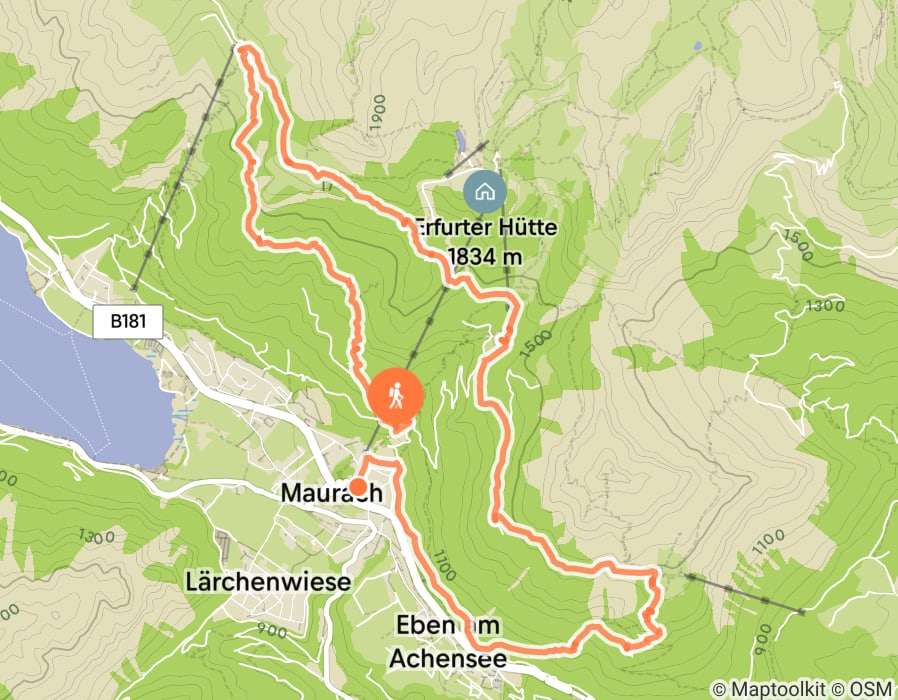 Karte der Tour