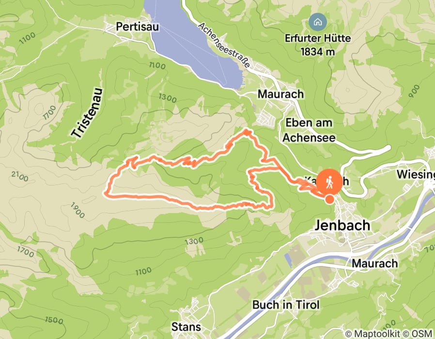Karte der Tour