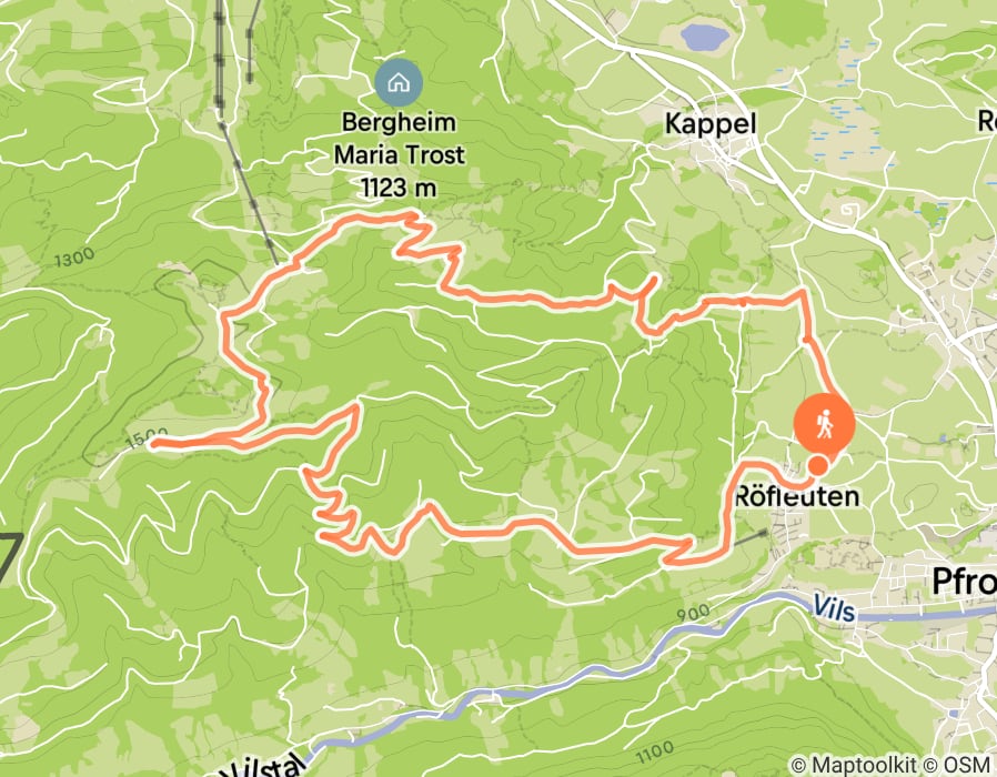 Karte der Tour