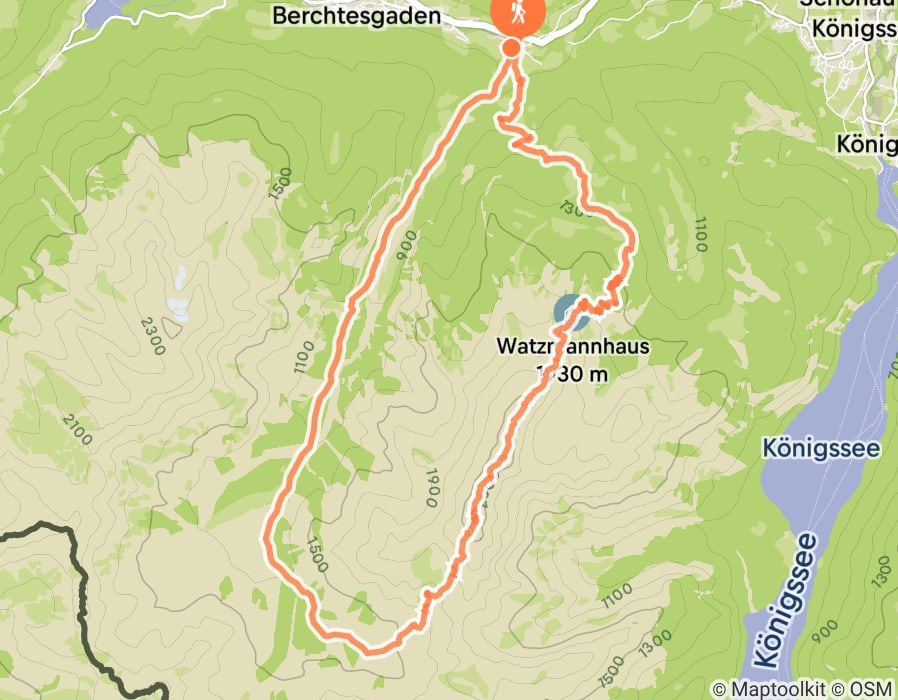 Karte der Tour