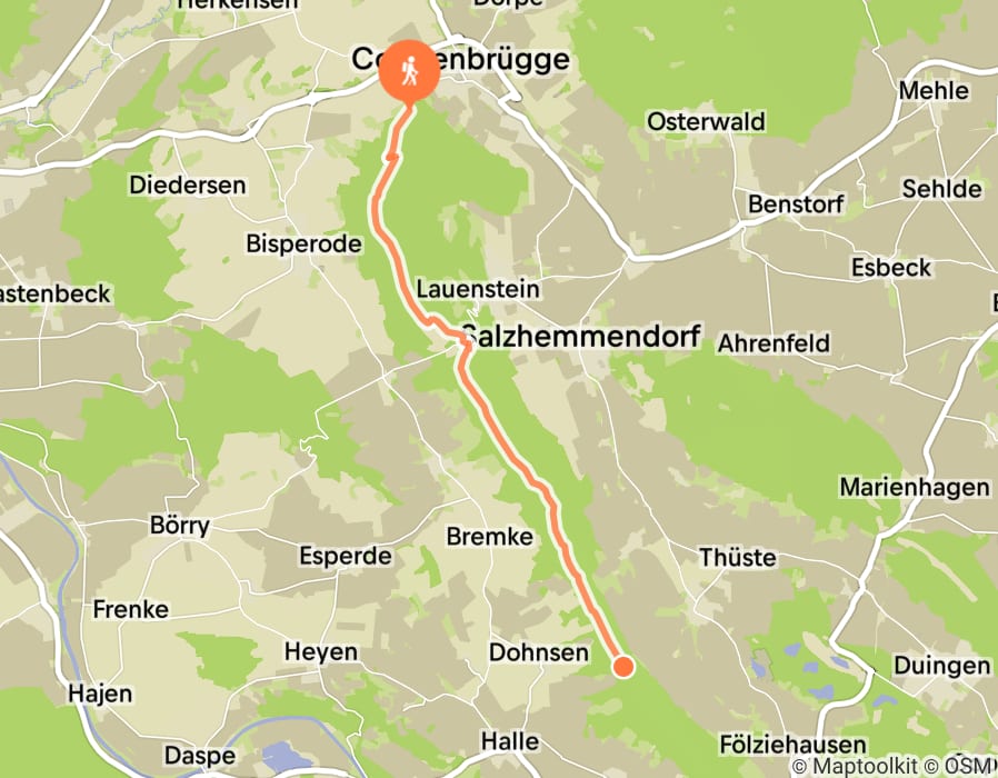 Karte der Tour