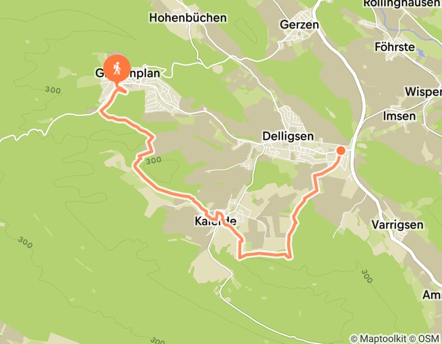 Karte der Tour
