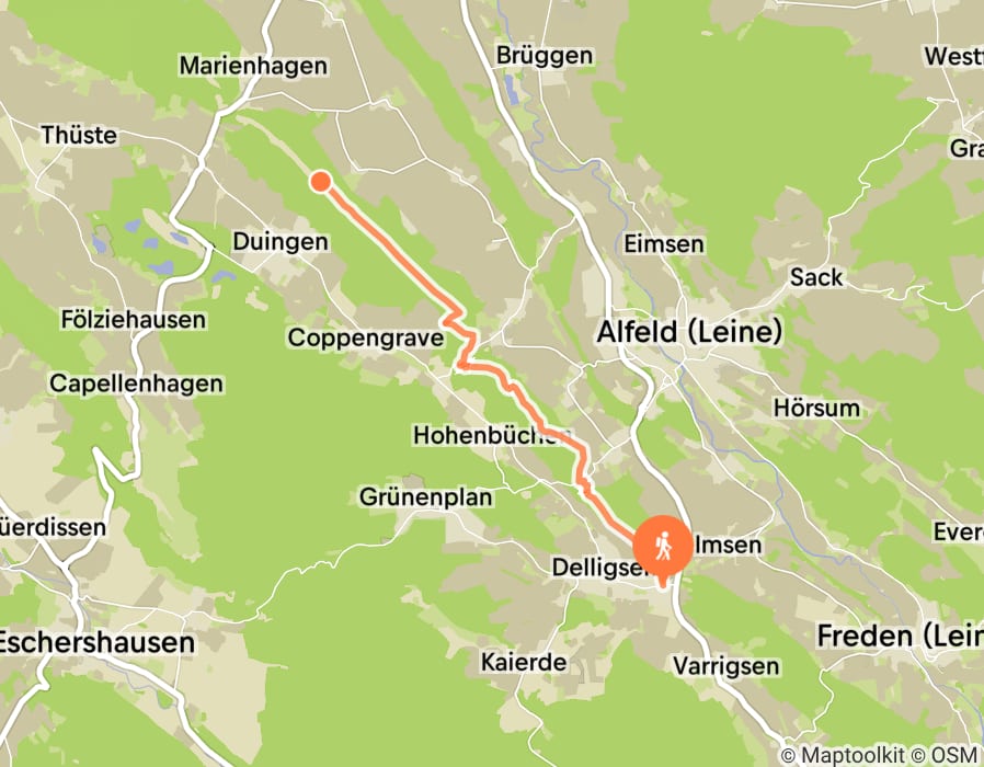 Karte der Tour