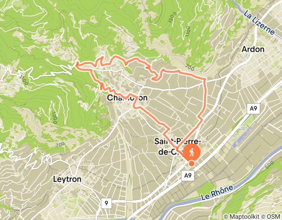 Karte der Tour