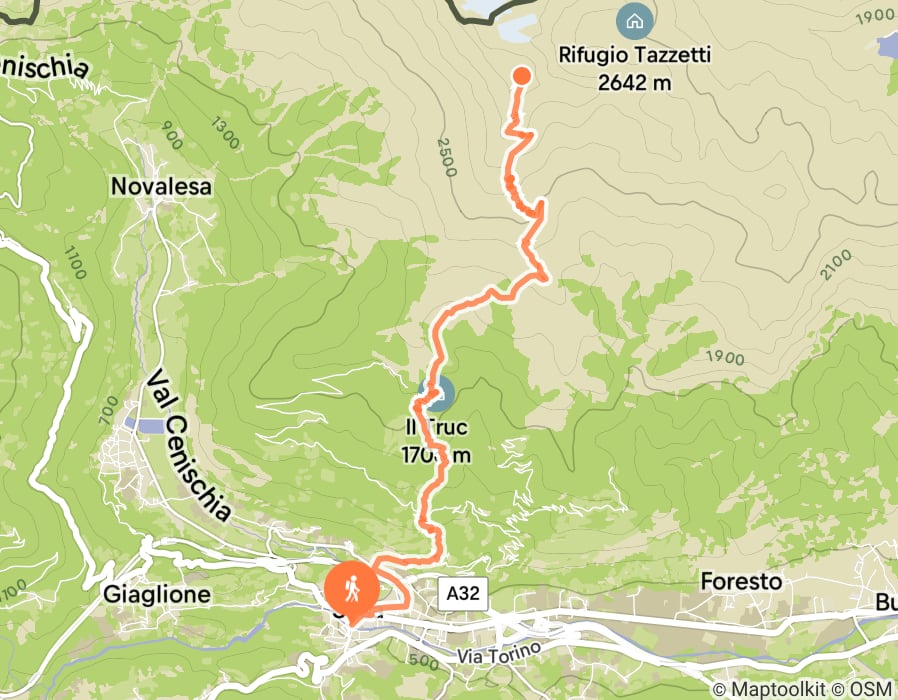 Karte der Tour