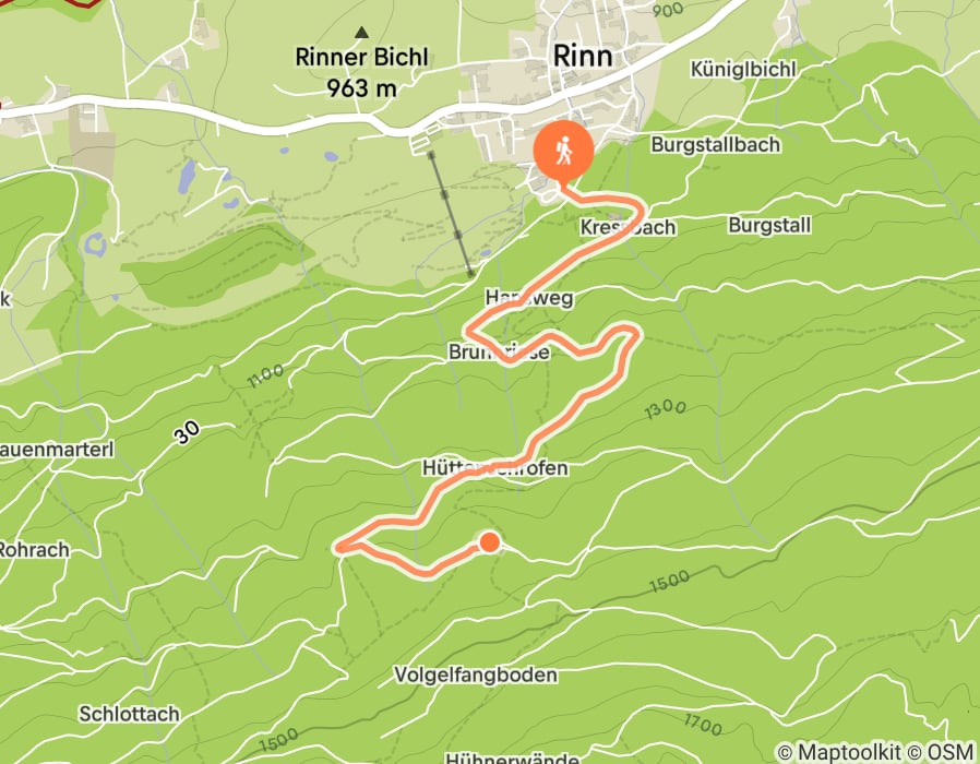 Karte der Tour