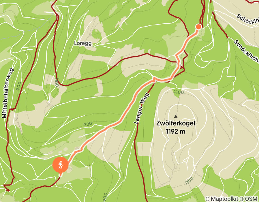 Karte der Tour