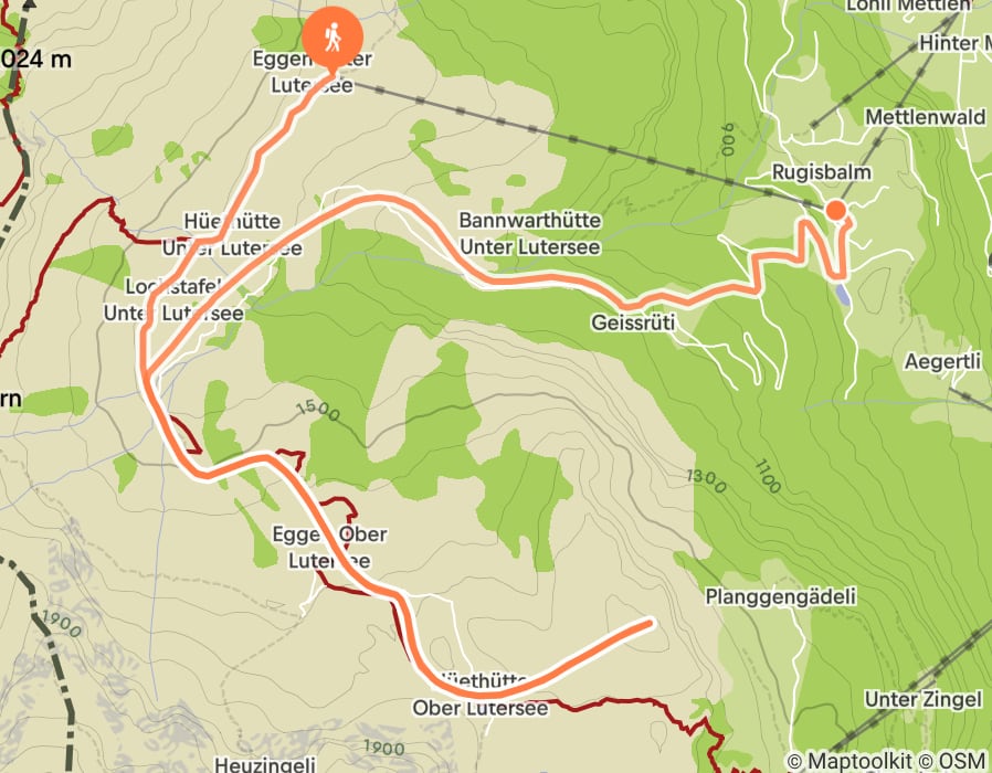 Karte der Tour