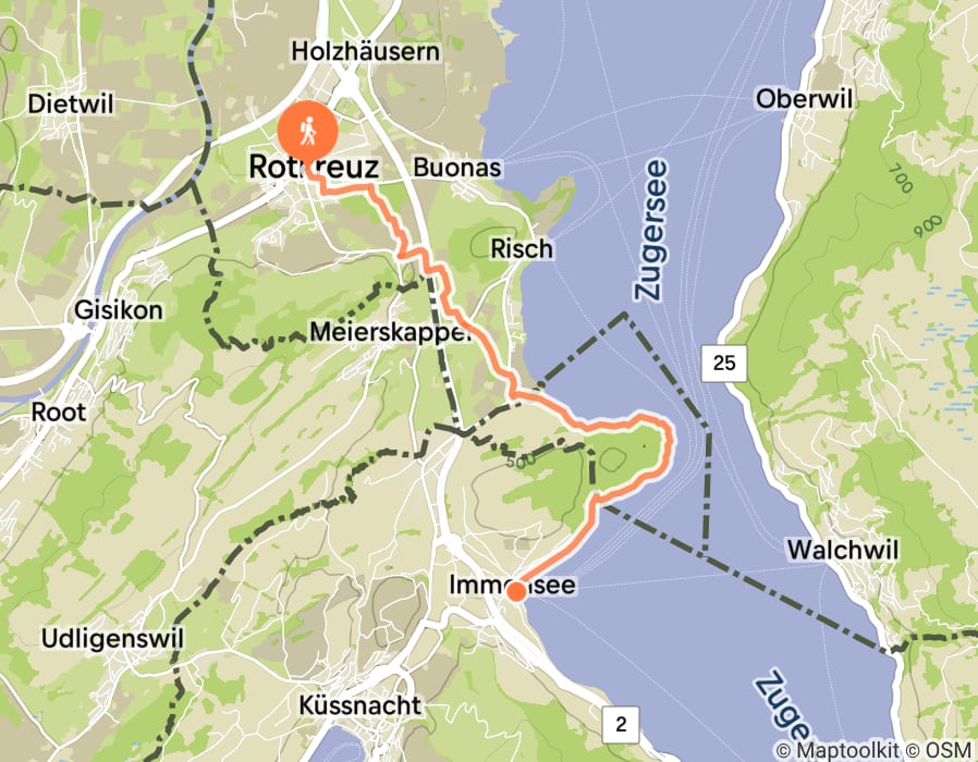 Karte der Tour