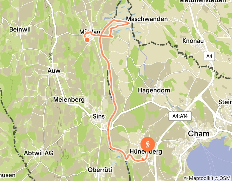 Karte der Tour