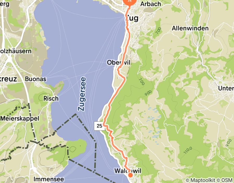 Karte der Tour