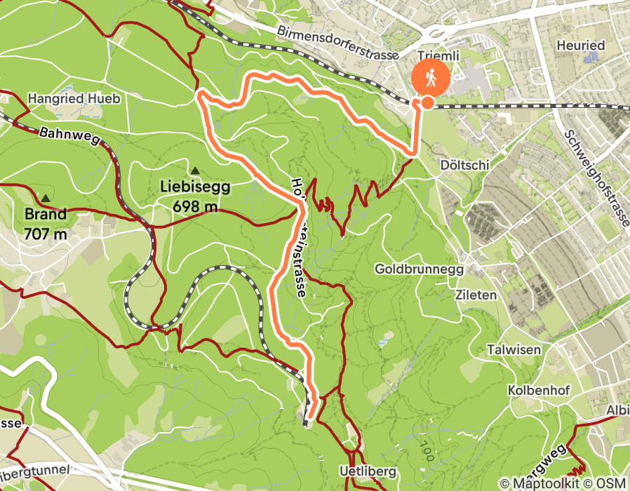 Karte der Tour