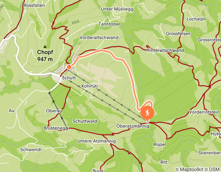 Karte der Tour